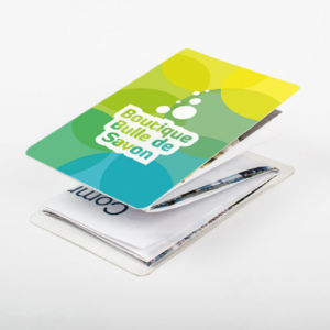 Impression dépliant carte pliée